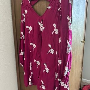 Free People Floral Mini Dress